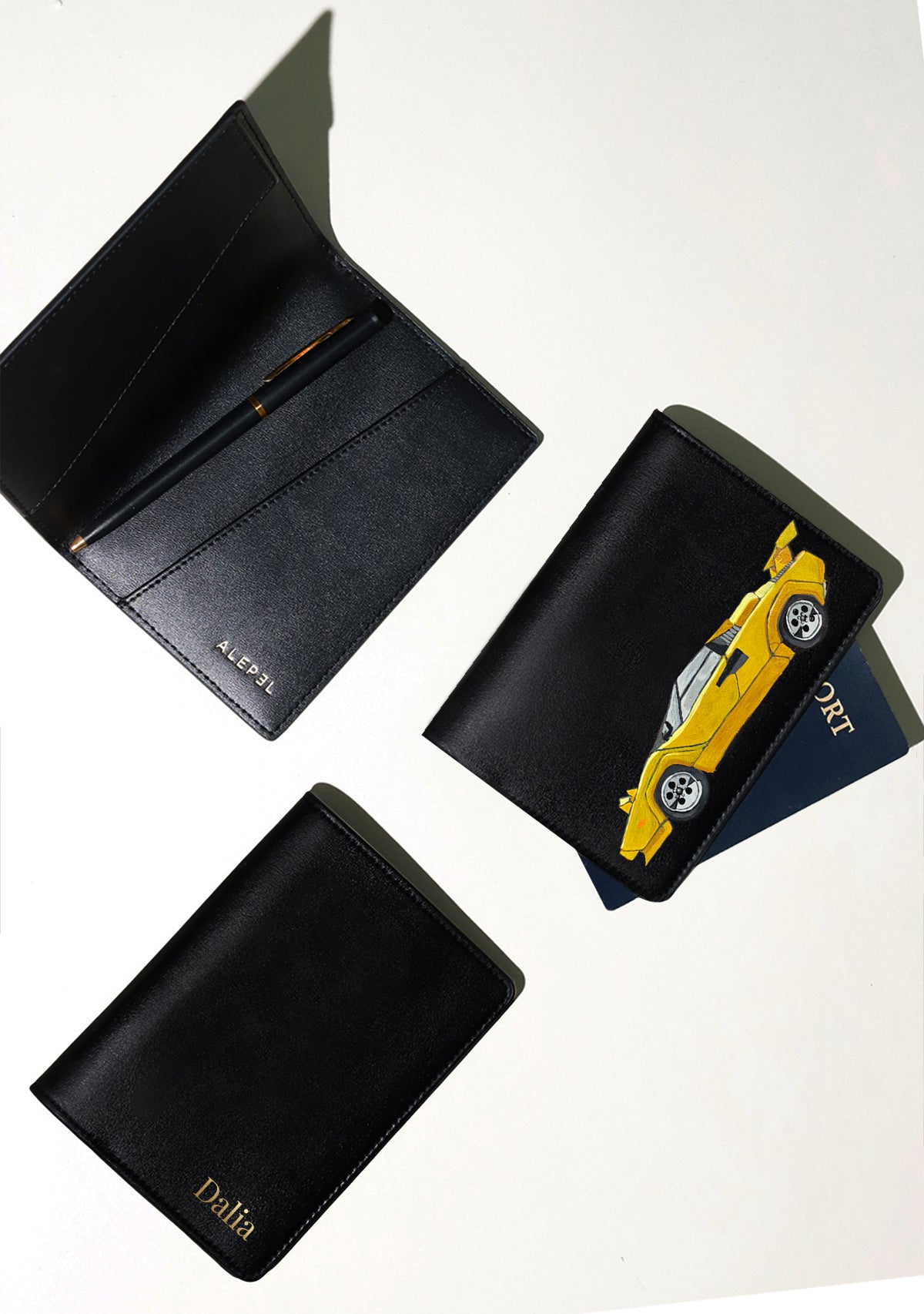 Yellow Bullet Passport Holder