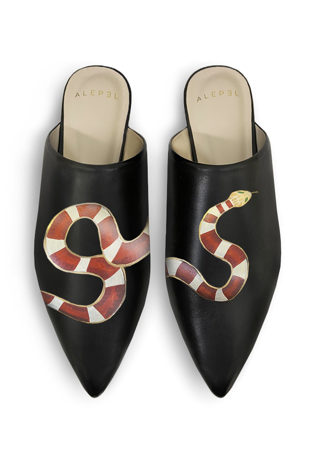 Gold Snake Black Pointe