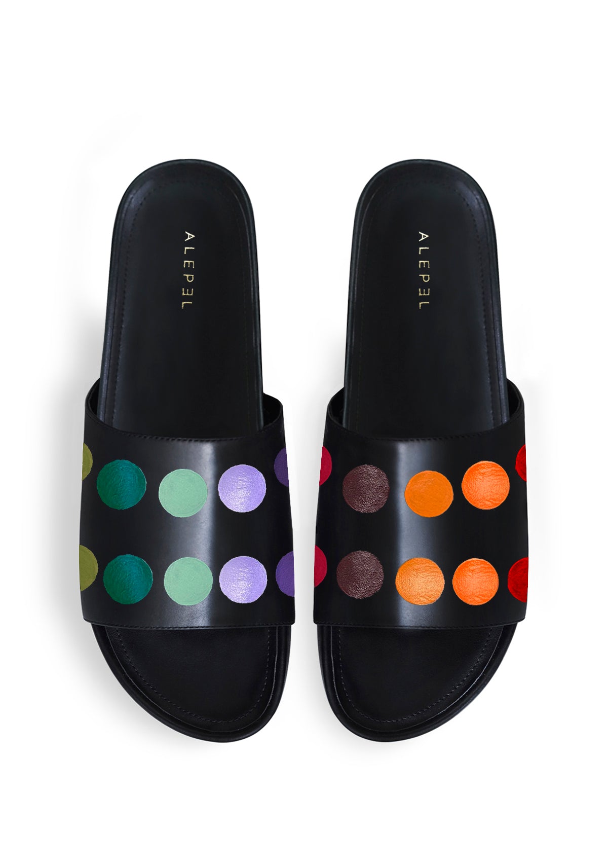 Painter's Palette Black Slip On