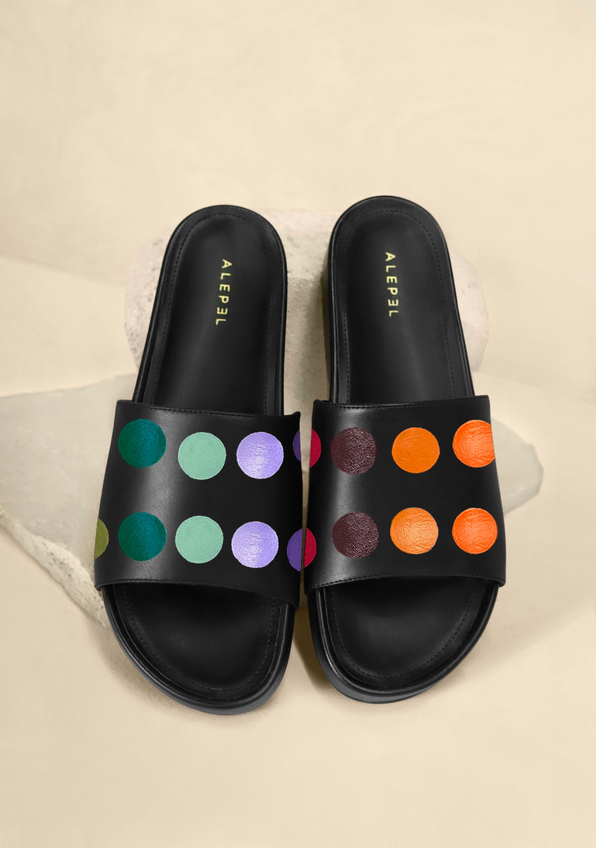 Painter's Palette Black Slip On