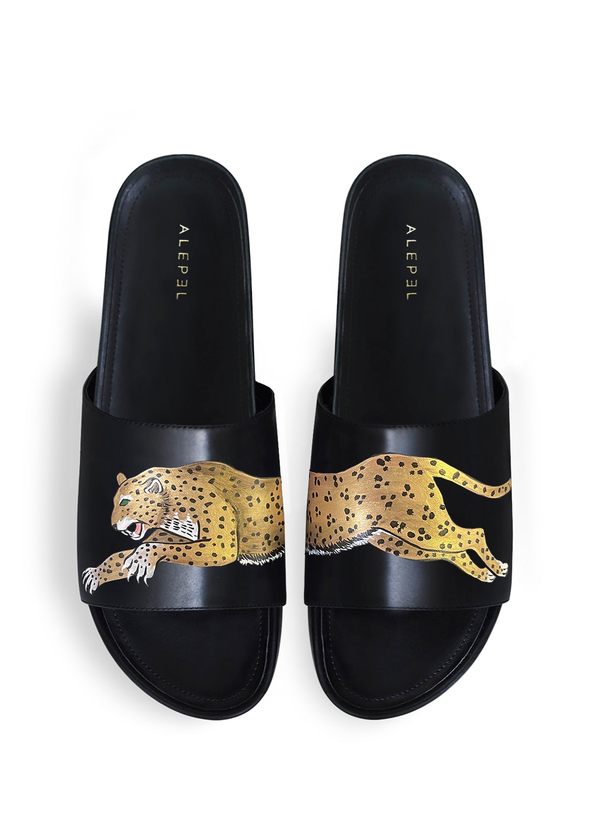 Leopard Black Slip On
