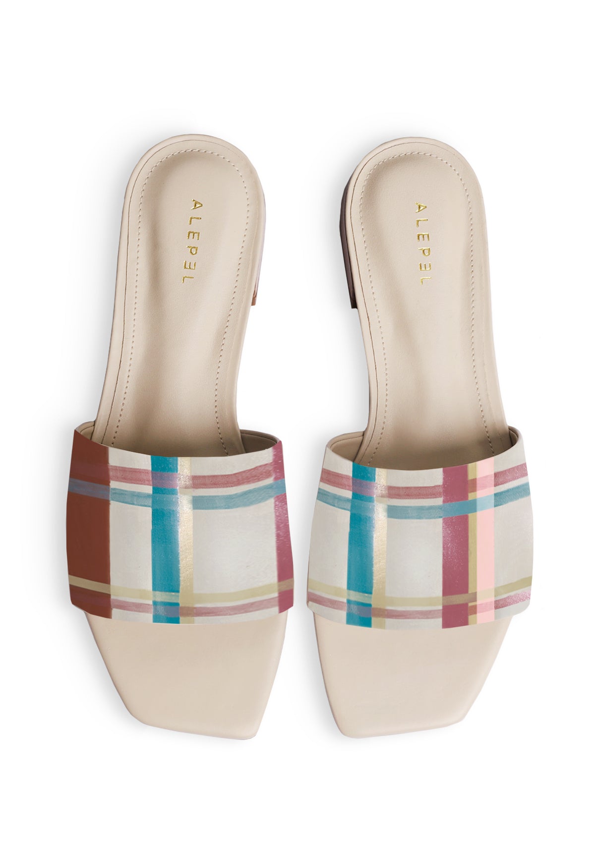 Plaid Beige Square