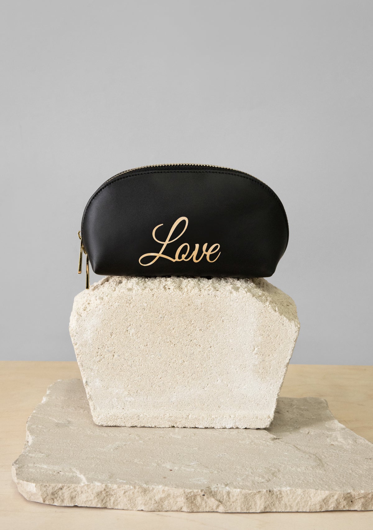 Monogram Black Makeup Bag