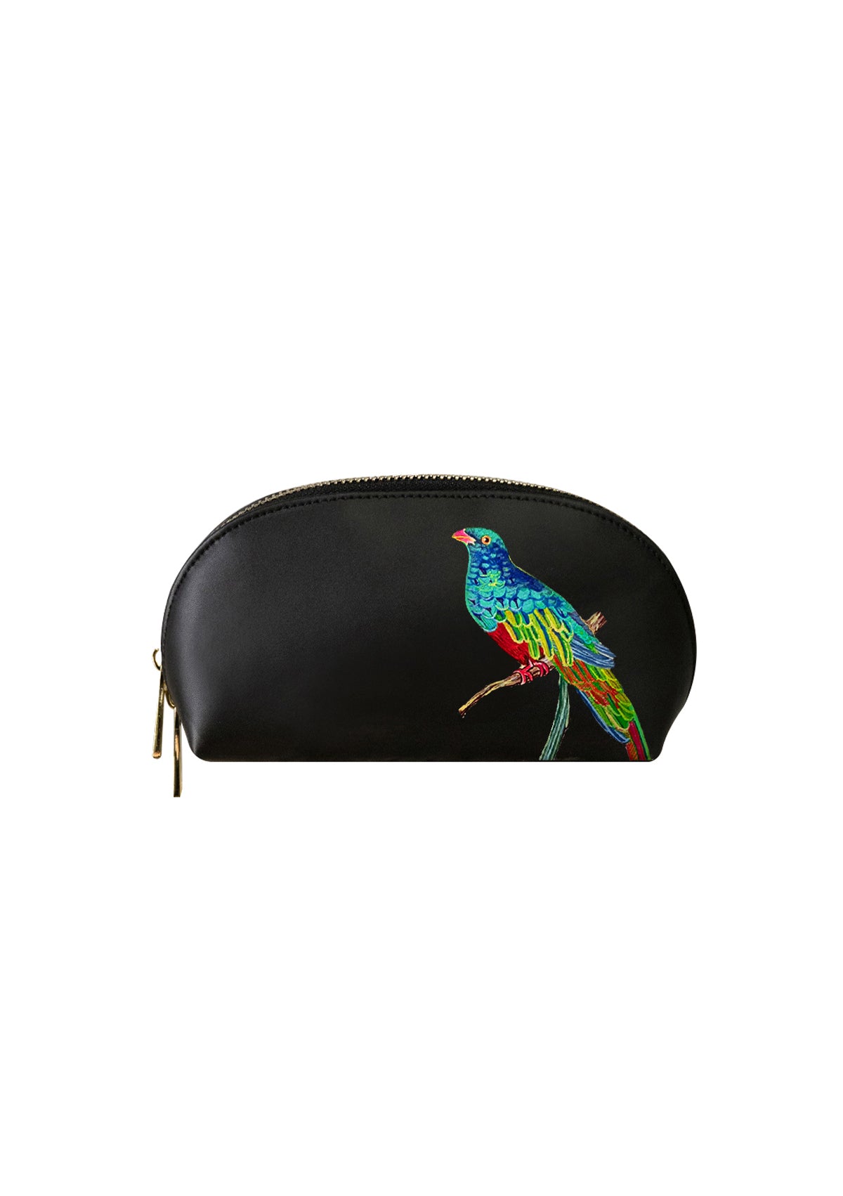 Bird and Olive Black Makeup Bag
