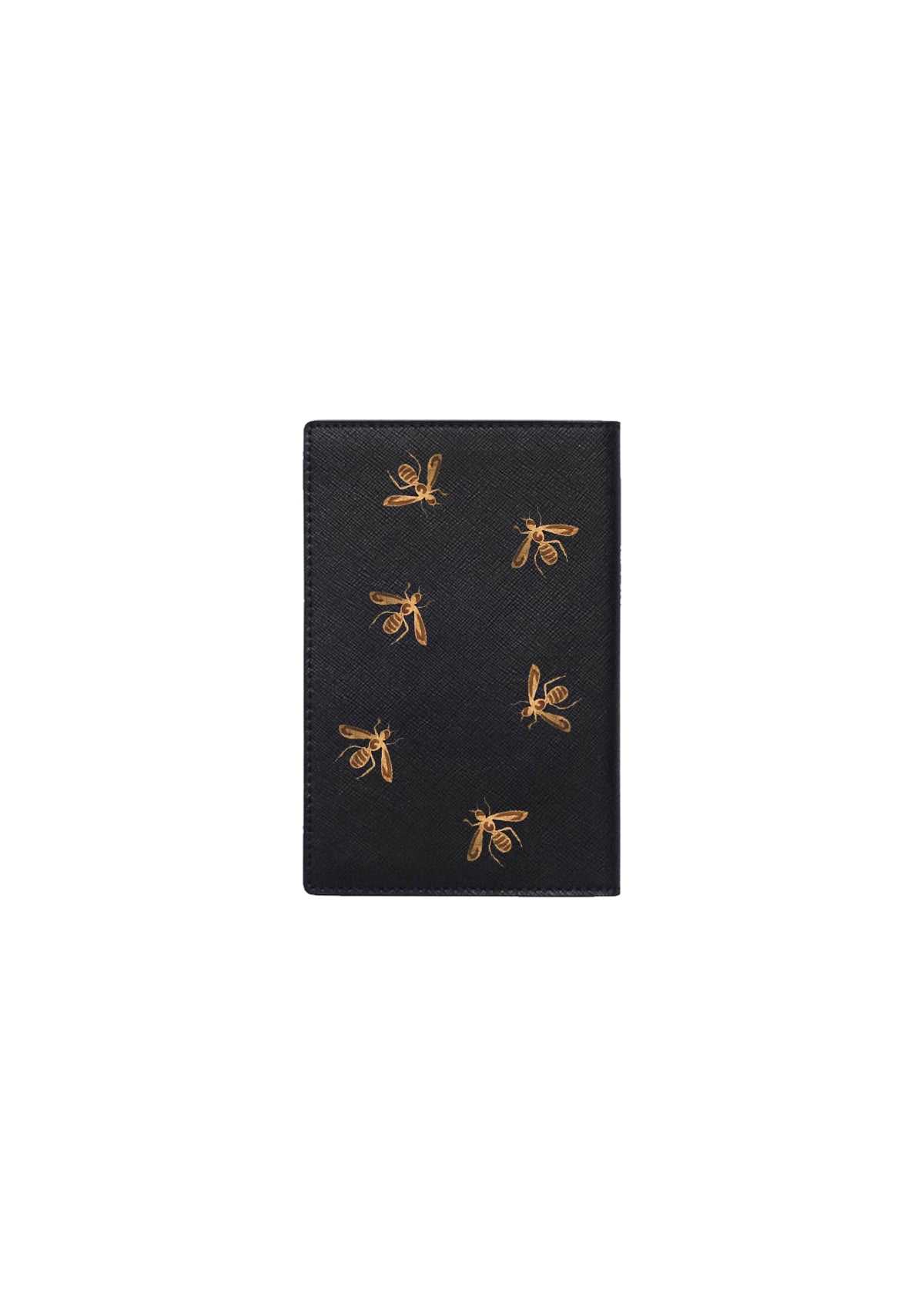 Gold Metallic Bees Passport Holder