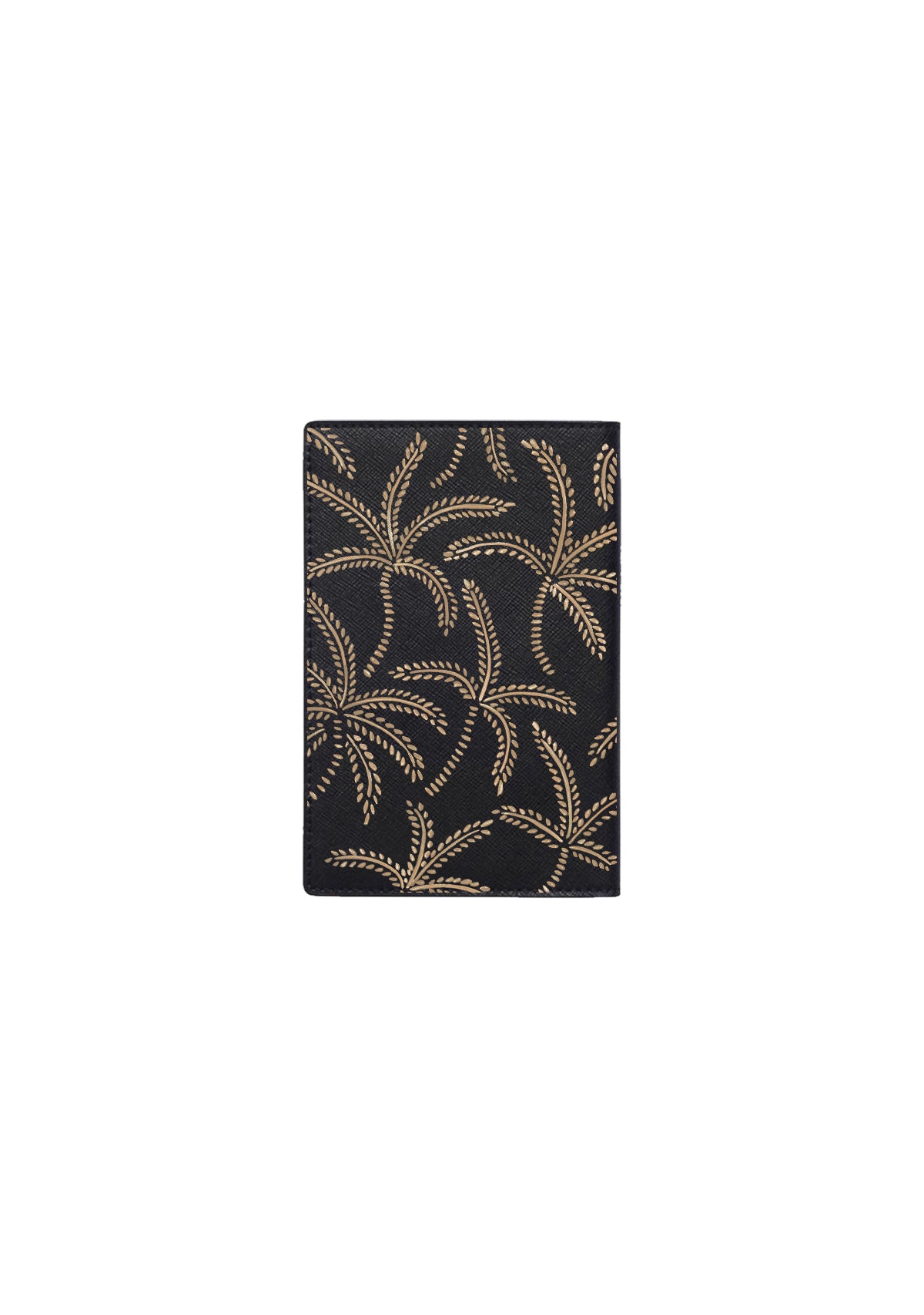 Beige Abstract Palms Passport Holder