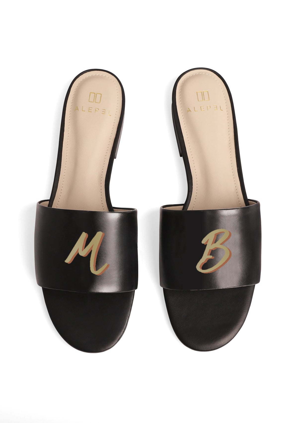 Monogram Black Slide