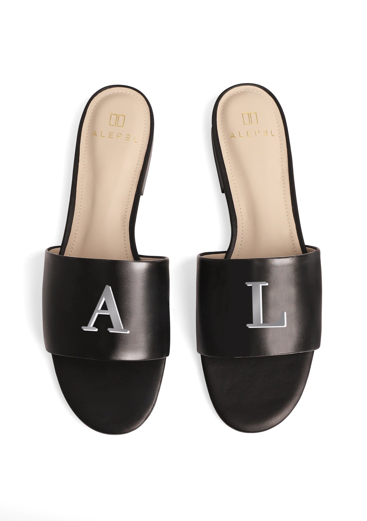 Monogram Black Slide
