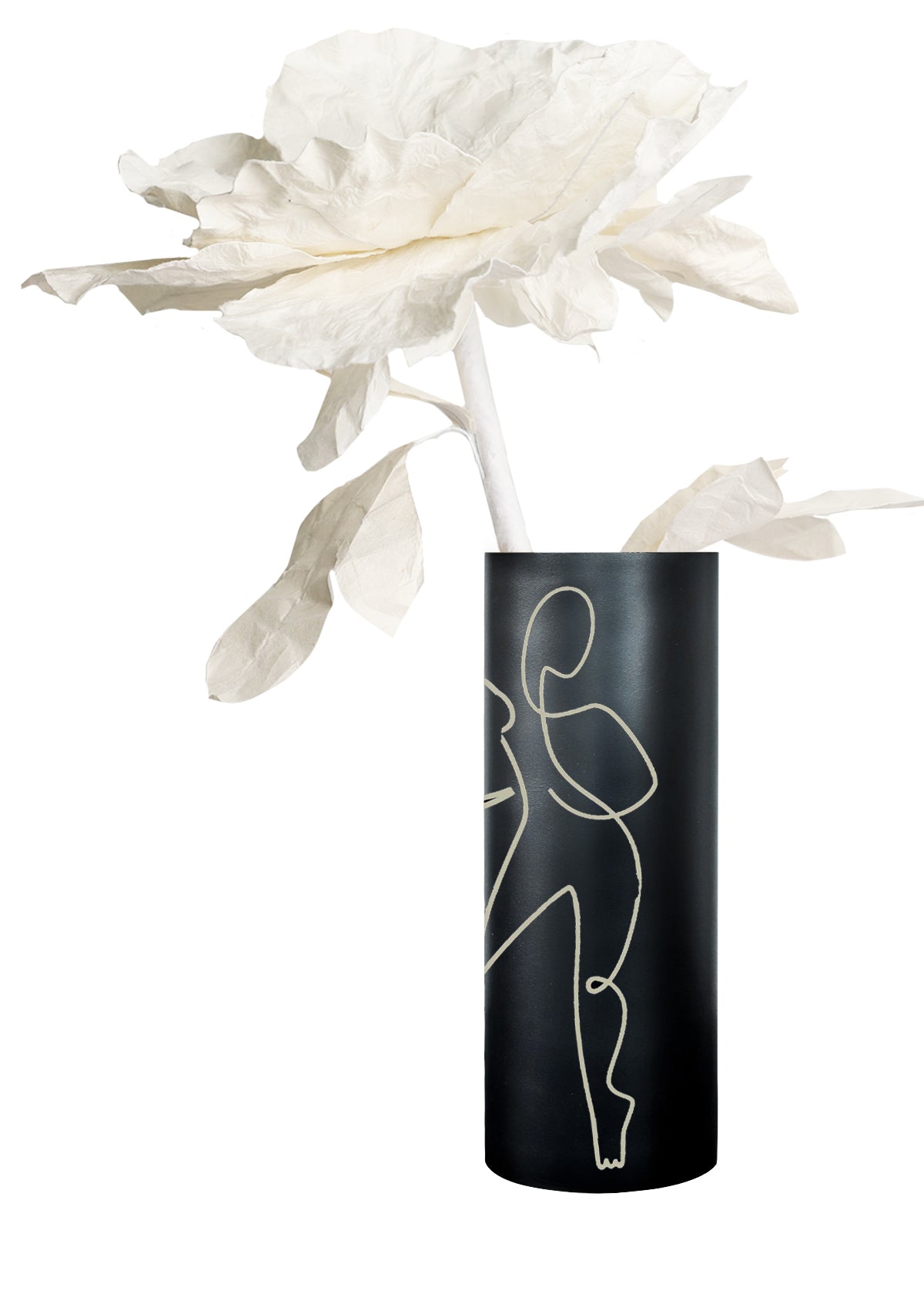 Carrie Black Vase